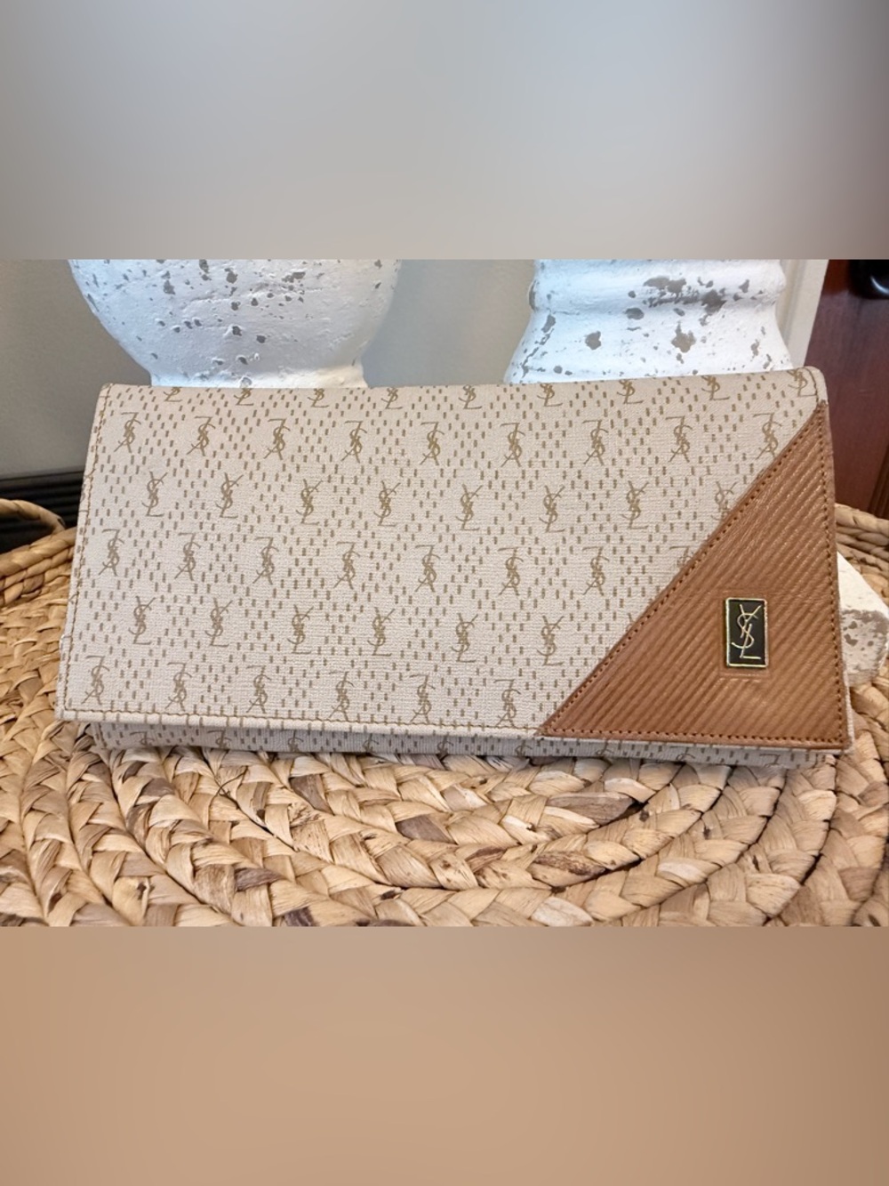 Vintage Yves Saint Laurent Monogram Wallet